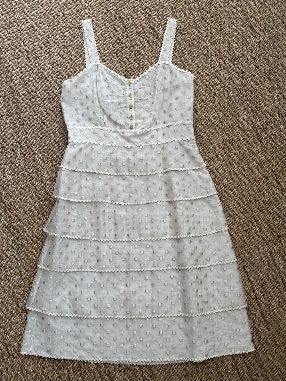 Tory Burch eyelet tiered dress